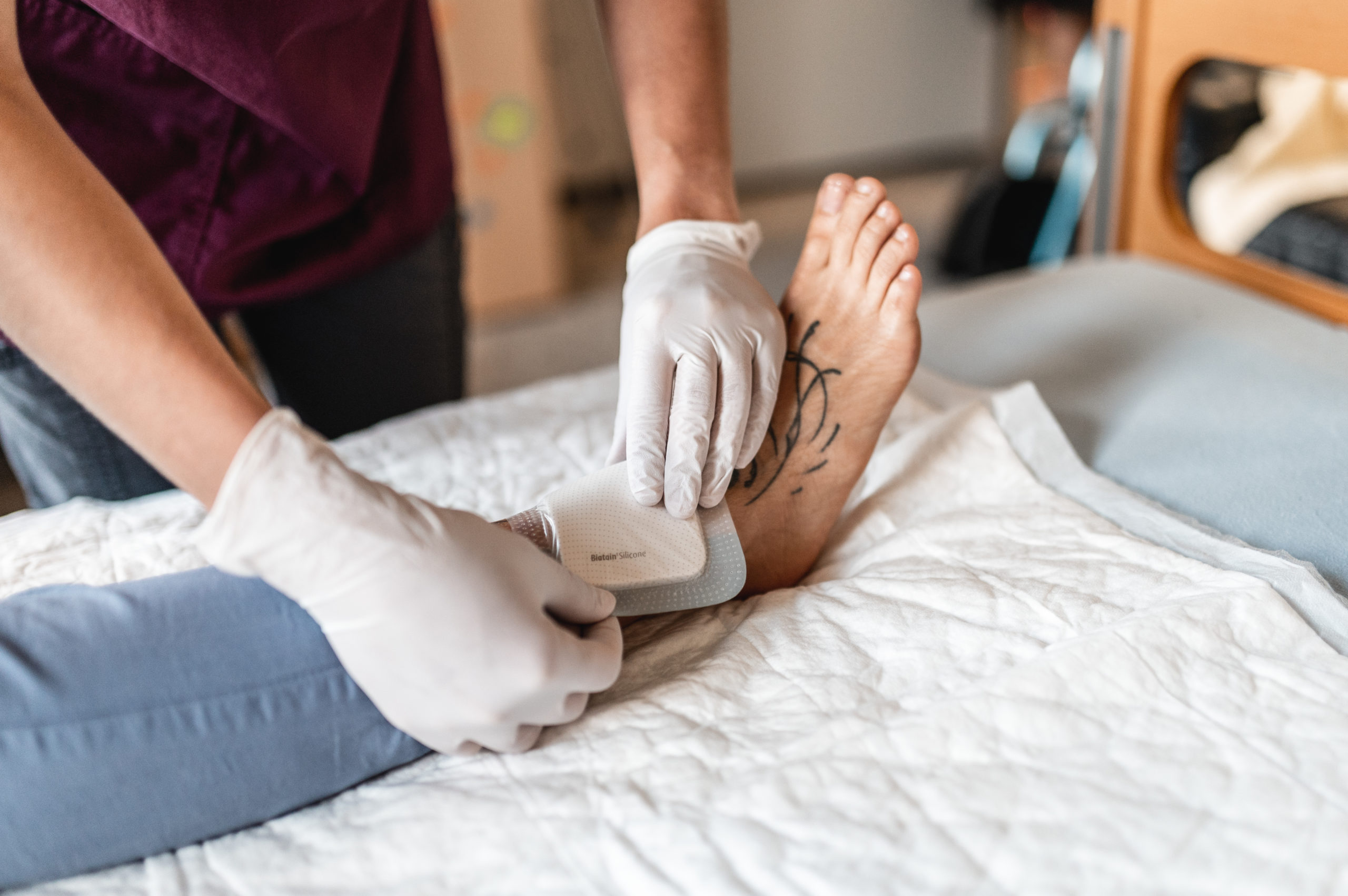 Foto von Pflege Verbandwechsel